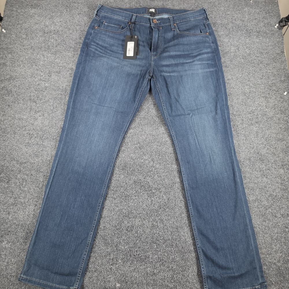 PAIGE Federal Mens Jeans 36x32 Transcend Slim Straight Camilo Blue NWT